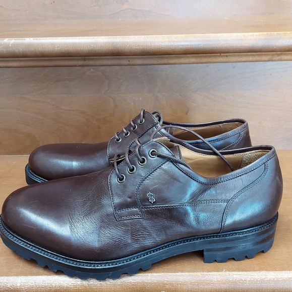 Fabiano Ricci brown leather oxford Derby shoes - Picture 2 of 11
